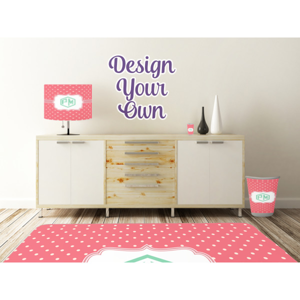Custom Design - Wall Graphic Decal Wooden Desk