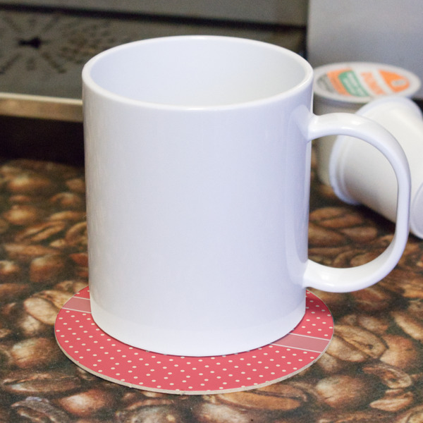 Custom Design - Round Paper Coaster - With Mug