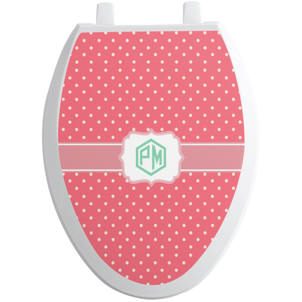 Custom Design - Toilet Seat Decal - Elongated - Front