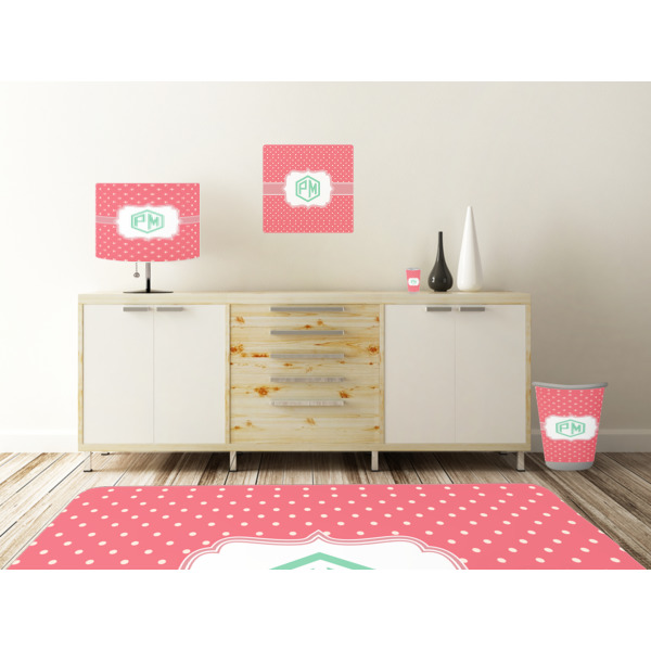 Custom Design - Square Wall Decal Wooden Desk