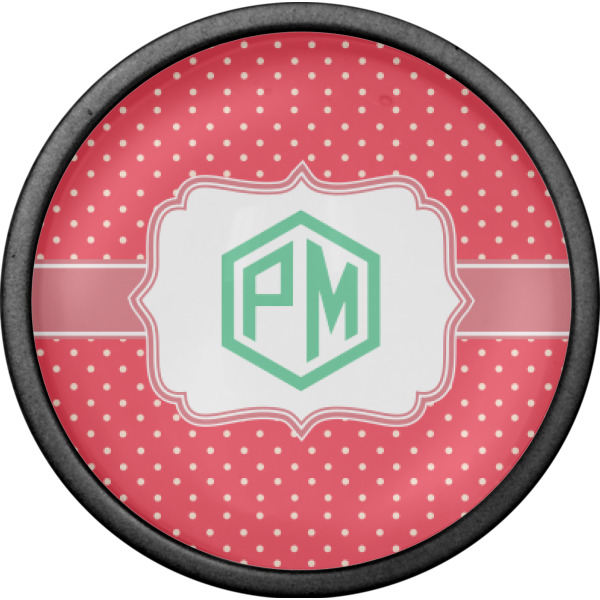 Custom Design - Cabinet Knob - Black - Front