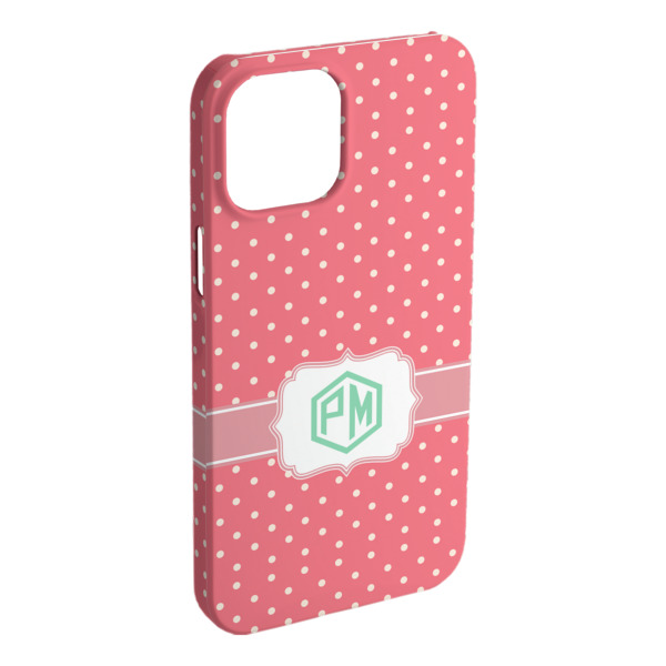 Custom Pink & Orange Chevron iPhone Case - Plastic (Personalized)