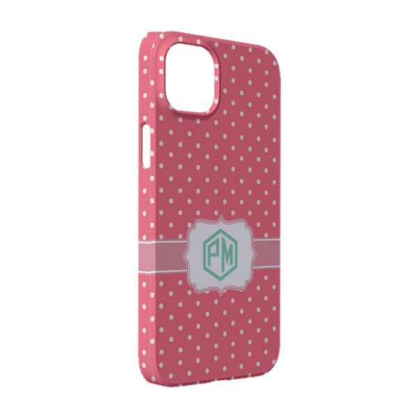 Custom Pink & Orange Chevron iPhone Case - Plastic - iPhone 14 Pro (Personalized)