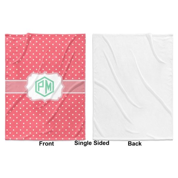 Custom Design - Baby Blanket (Single Sided - Printed Front, White Back)