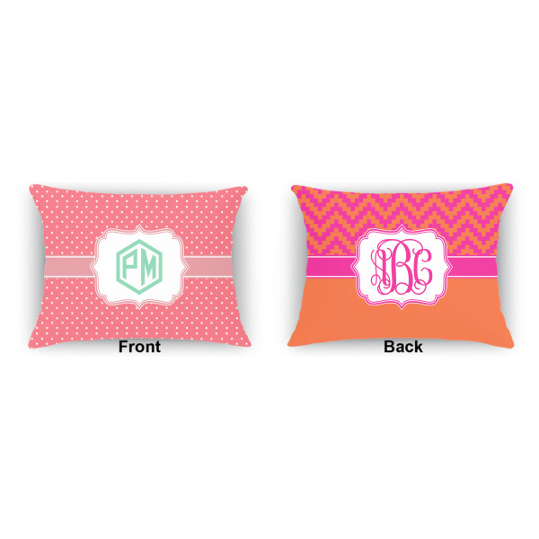 Custom Design - Outdoor Rectangular Throw Pillow (Front and Back)