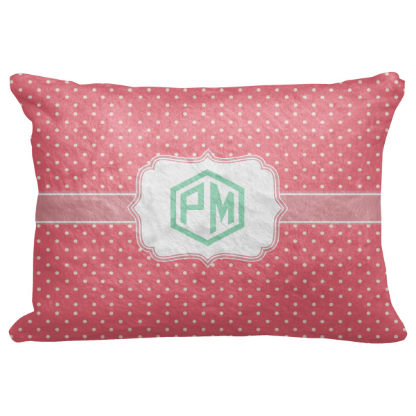 Custom Pink & Orange Chevron Decorative Baby Pillowcase - 16"x12" (Personalized)