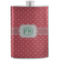 Pink & Orange Chevron Stainless Steel Flask (Personalized)