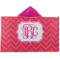 Pink & Orange Chevron Kids Hooded Towel (Personalized)