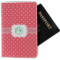 Pink & Orange Chevron Passport Holder - Fabric (Personalized)