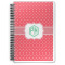 Pink & Orange Chevron Spiral Notebook (Personalized)