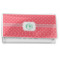 Pink & Orange Chevron Vinyl Checkbook Cover (Personalized)