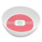 Pink & Orange Chevron Melamine Bowl - 8 oz (Personalized)