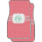 Pink & Orange Chevron Car Floor Mats (Personalized)