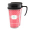Pink & Orange Chevron Acrylic Travel Mug (Personalized)