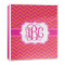 Pink & Orange Chevron 3-Ring Binder - 1 inch (Personalized)
