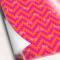 Pink & Orange Chevron Wrapping Paper Sheets (Personalized)