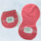 Pink & Orange Chevron Burp Pads - Velour - Set of 2 w/ Monogram
