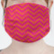 Pink & Orange Chevron Face Mask Cover