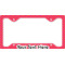 Pink & Orange Chevron License Plate Frame - Style C (Personalized)