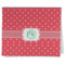 Pink & Orange Chevron Kitchen Towel - Poly Cotton w/ Monograms
