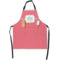 Pink & Orange Chevron Apron With Pockets w/ Monogram