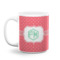 Pink & Orange Chevron Coffee Mug (Personalized)