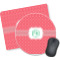 Pink & Orange Chevron Mouse Pad (Personalized)