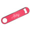 Pink & Orange Chevron Bar Bottle Opener w/ Monogram
