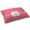 Pink & Orange Chevron Dog Bed - Small w/ Monogram