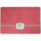 Pink & Orange Chevron Dog Food Mat w/ Monogram