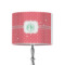 Pink & Orange Chevron 8" Drum Lamp Shade - Fabric (Personalized)