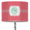 Pink & Orange Chevron 16" Drum Lamp Shade - Fabric (Personalized)