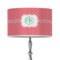 Pink & Orange Chevron 12" Drum Lamp Shade - Fabric (Personalized)