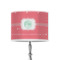 Pink & Orange Chevron 8" Drum Lamp Shade - Poly-film (Personalized)
