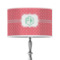 Pink & Orange Chevron 12" Drum Lamp Shade - Poly-film (Personalized)