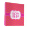 Pink & Orange Chevron 3 Ring Binder - Full Wrap - 1" (Personalized)