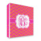 Pink & Orange Chevron 3 Ring Binder - Full Wrap - 2" (Personalized)