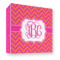 Pink & Orange Chevron 3 Ring Binder - Full Wrap - 3" (Personalized)