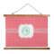 Pink & Orange Chevron Wall Hanging Tapestry - Wide (Personalized)