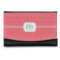 Pink & Orange Chevron Genuine Leather Women's Wallet - Small (Personalized)