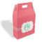 Pink & Orange Chevron Gable Favor Box (Personalized)