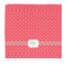 Pink & Orange Chevron Microfiber Dish Rag (Personalized)