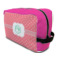 Pink & Orange Chevron Toiletry Bag / Dopp Kit (Personalized)