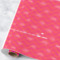 Pink & Orange Chevron Wrapping Paper Roll - Large (Personalized)