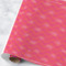 Pink & Orange Chevron Wrapping Paper Roll - Large - Matte (Personalized)