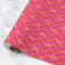 Pink & Orange Chevron Wrapping Paper Roll - Medium - Matte (Personalized)