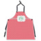 Pink & Orange Chevron Apron Without Pockets w/ Monogram
