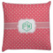 Pink & Orange Chevron Decorative Pillow Case (Personalized)