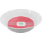 Pink & Orange Chevron Melamine Bowl (Personalized)