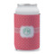 Pink & Orange Chevron Can Cooler (12 oz) w/ Monogram